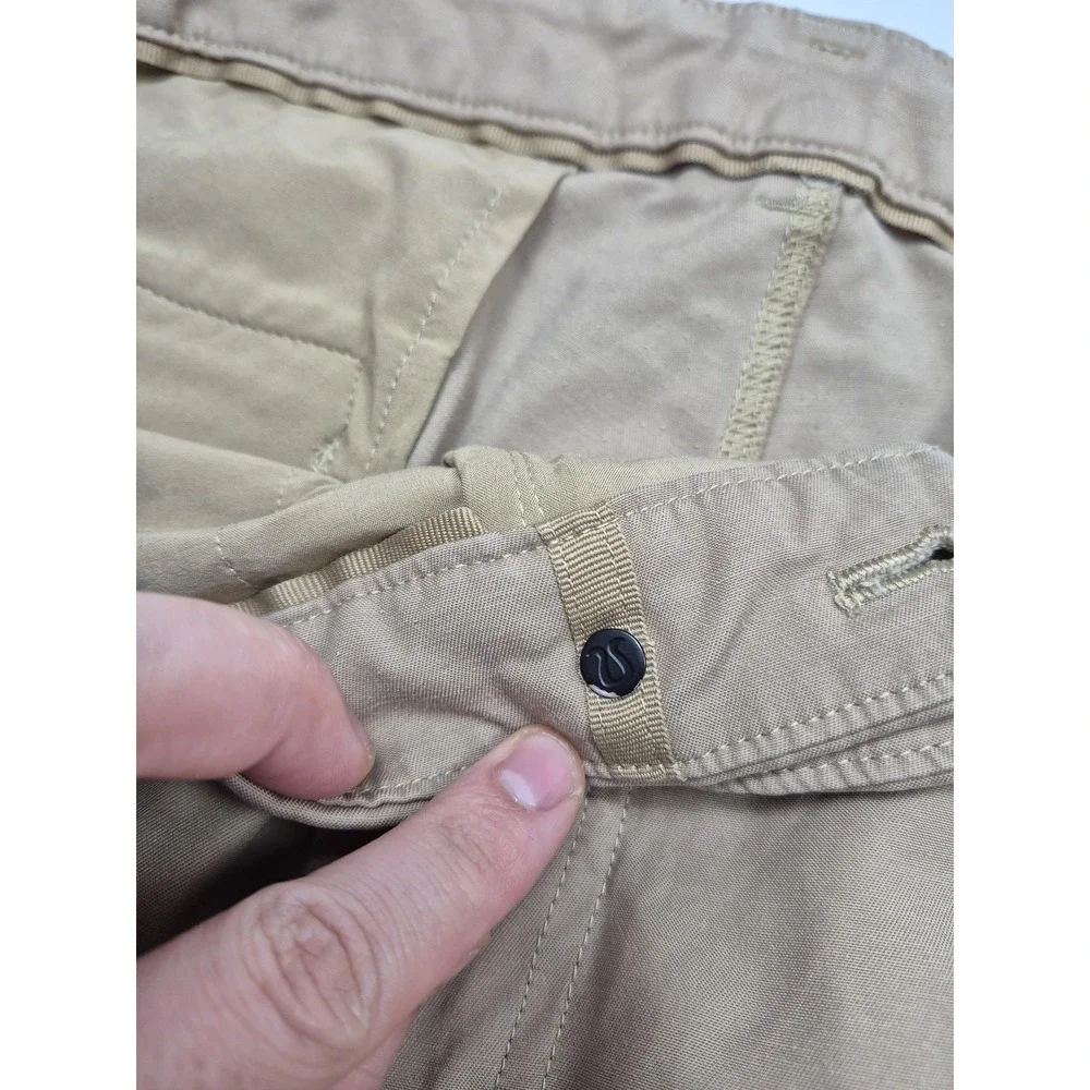 Lululemon Pants Men's 34x34 Beige Khaki Zip Pocket Casual Chino Straight Leg